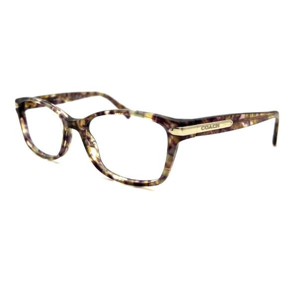 NEW COACH HC6065 CONFETTI BROWN AUTHENTIC EYEGLASSES 51-17-135 - Picture 1 of 5